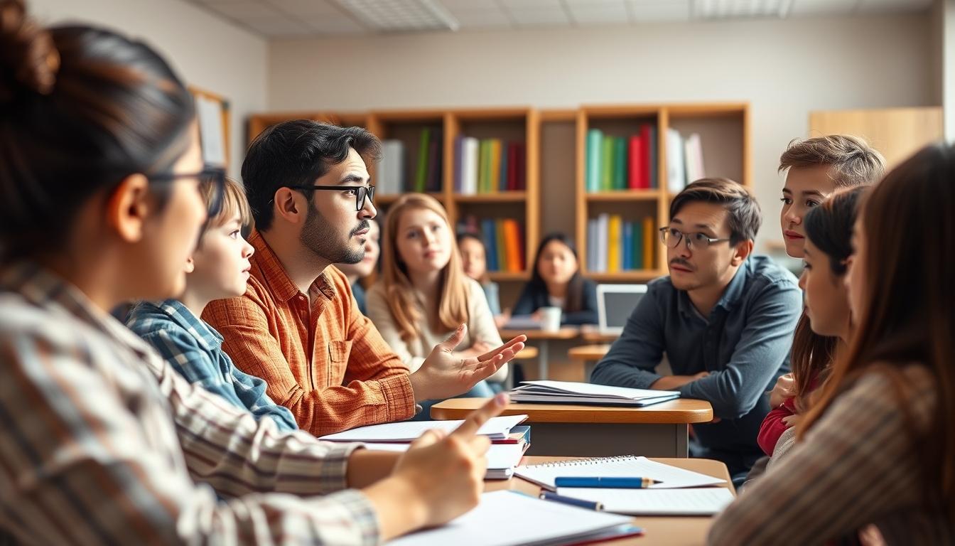 Students collaborating in study space